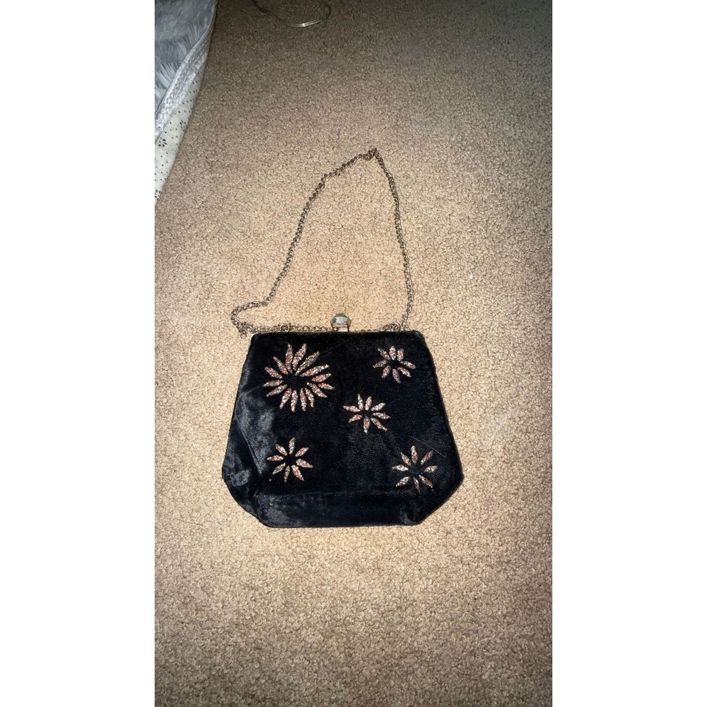 Vintage velvet evening bag